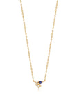 Gold Vermeil Ania Haie Lapis Star Necklace