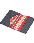 Navy Wolf Howard Passport Holder