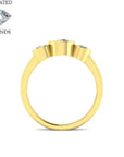 9ct Yellow Gold 1.08ct Laboratory Grown 3 Stone Diamond Ring