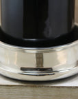 Luxury Pewter Wine Bottle Coaster with Wooden Insert