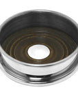 Luxury Pewter Wine Bottle Coaster with Wooden Insert