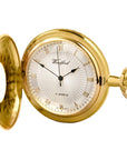 Mechanical Half Hunter Woodford Pocket Watch & Chain