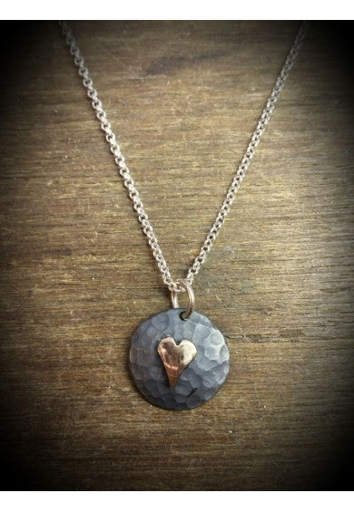 Silver Yulan Heart Necklace