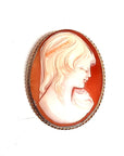 Pre Owned 9ct Yellow Gold Cameo Brooch