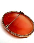 Pre Owned 9ct Yellow Gold Cameo Brooch