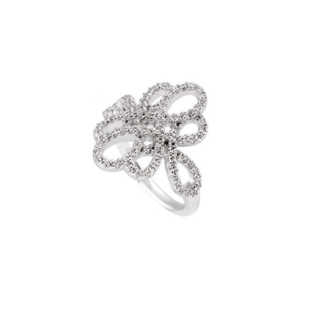Sterling Silver Diamonfire Fancy Cluster Ring – ST Hopper