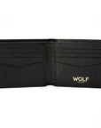 Black Wolf W Logo Billfold Wallet