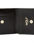 Black Wolf W Logo Gusset Card Case