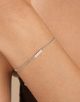 Sterling Silver Ania Haie Glam Bar Bracelet