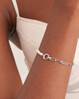 Sterling Silver Ania Haie Pearl Chunky Link Chain Bracelet