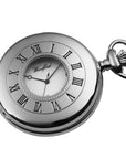 Quartz Half Hunter Woodford Pocket Watch & Chain