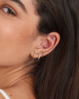 Sterling Silver Ania Haie Sparkle Bezel Barbell Single Earring