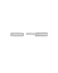 Sterling Silver Ania Haie Glam Bar Stud Earrings