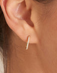 Gold Vermeil Ania Haie Glam Oval Hoop Earrings