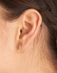 Gold Vermeil Ania Haie Glam Oval Hoop Earrings