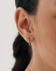 Sterling Silver Ania Haie Orb Huggie Hoop Earrings