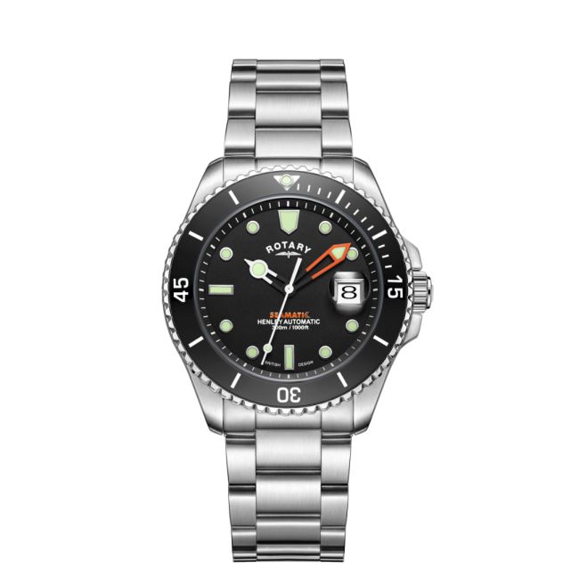 Rotary henley men's 2025 stainless steel bracelet watch