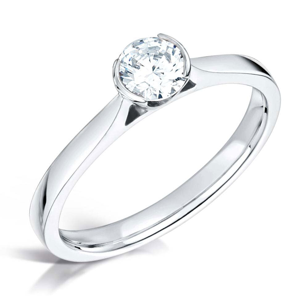 18ct White Gold 0.40ct Diamond Solitaire Ring