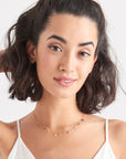 Gold Vermeil Ania Haie Geometry Mixed Discs Necklace