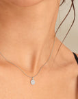 Sterling Silver Ania Haie Glam Disc Pendant Necklace