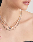 Sterling Silver Ania Haie Pearl Chunky Link Chain Necklace