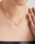 Gold Vermeil Ania Haie Orb Amazonite Link Necklace