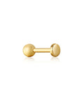 Gold Vermeil Ania Haie Disc Barbell Single Earring