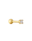 Gold Vermeil Ania Haie Sparkle Barbell Single Earring