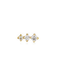 Gold Vermeil Ania Haie Sparkle Crawler Barbell Single Earring