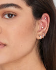 Sterling Silver Ania Haie Sparkle Crawler Barbell Single Earring