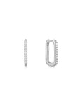 Sterling Silver Ania Haie Glam Oval Hoop Earrings