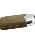 6oz Pewter Purse Flask with Leather Pouch