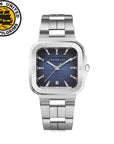 Mens Steel Herbelin Cap Camarat Square Quartz Watch on Bracelet
