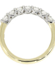 18ct Yellow Gold 0.50ct Diamond Half Eternity Ring