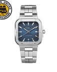 Mens Steel Herbelin Cap Camarat Square Automatic Watch on Bracelet