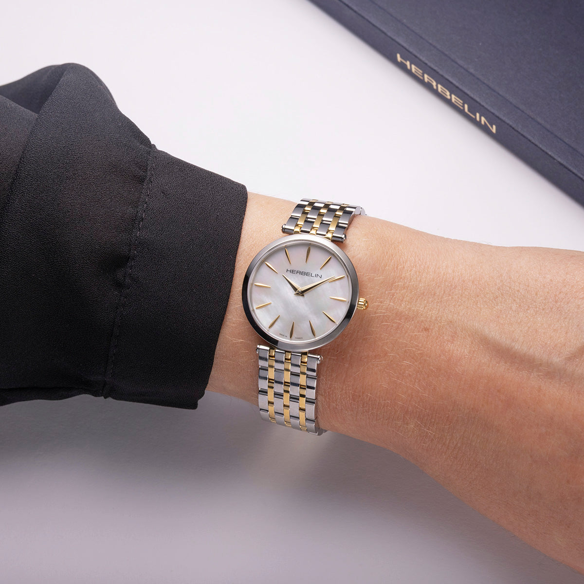Ladies 2 Colour Herbelin Epsilon Watch on Bracelet