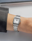 Ladies Steel Herbelin Diamond Set Mini Luna Watch on Bracelet