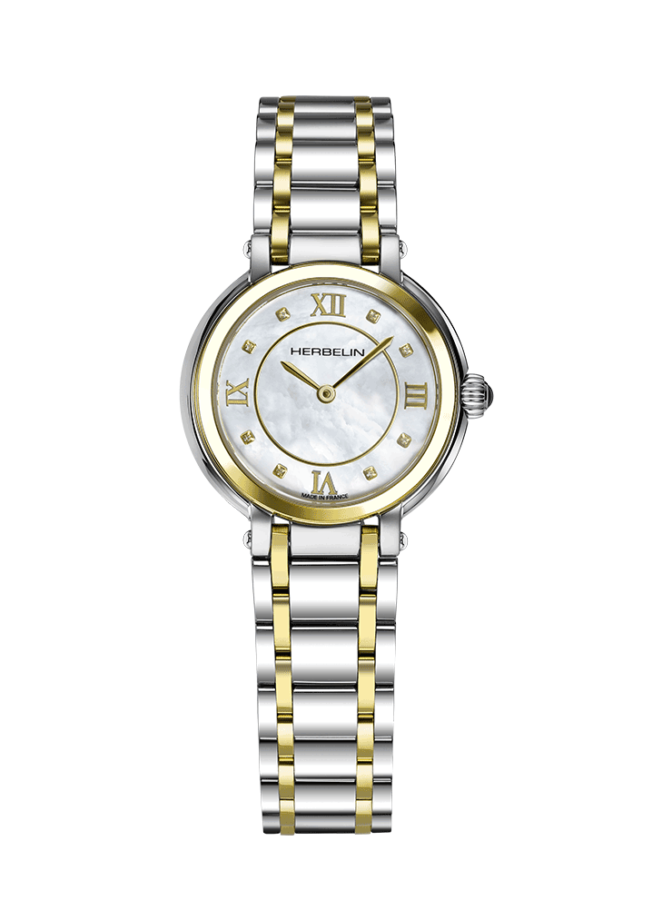 Ladies 2 Colour Herbelin Galet Watch on Bracelet