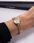 Ladies Gold PVD Herbelin Perles Diamond Set Watch on Bracelet