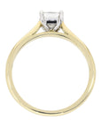 18ct Yellow Gold 0.59ct Princess Cut Solitaire Diamond Ring