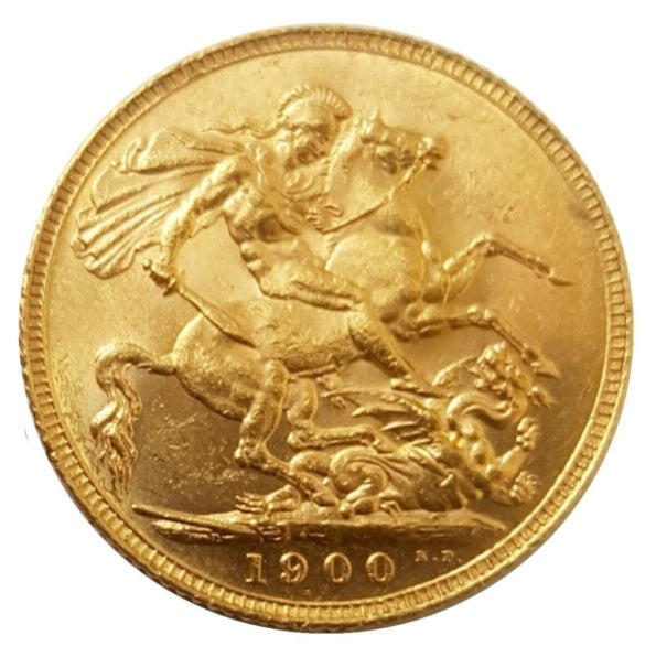1900 Full Gold Sovereign Victoria Old Head