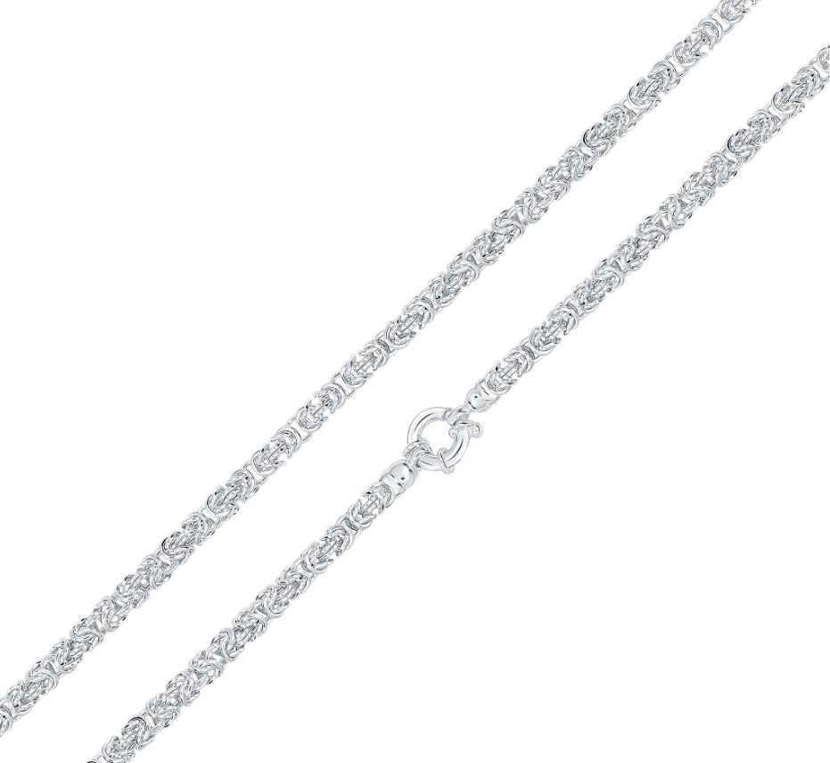 Sterling Silver Handmade Byzantine Necklace