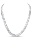 Sterling Silver Handmade 10mm Wide Curb Necklace