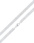 Sterling Silver Handmade 10mm Wide Curb Necklace