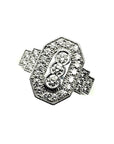 Platinum Vintage Style Diamond Cluster Ring