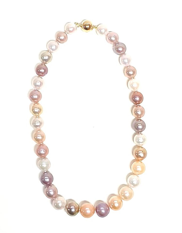 11.4 - 13.2mm Natural Coloured Freshwater Pearl Necklace