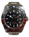 Pre-Owned Mens Steel Tudor Black Bay GMT Watch on Bracelet