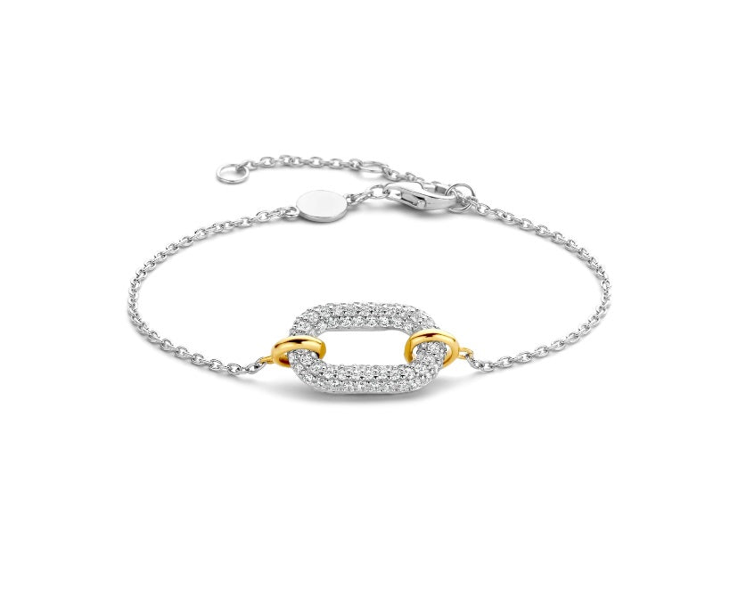 Sterling Silver Ti Sento 2 Colour Milano Bracelet