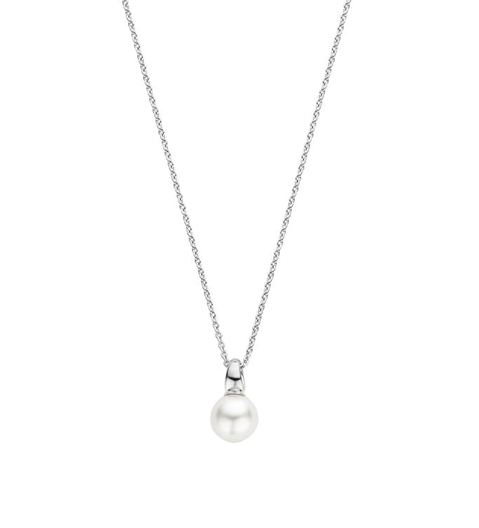 Sterling Silver Ti Sento Pearl Necklace