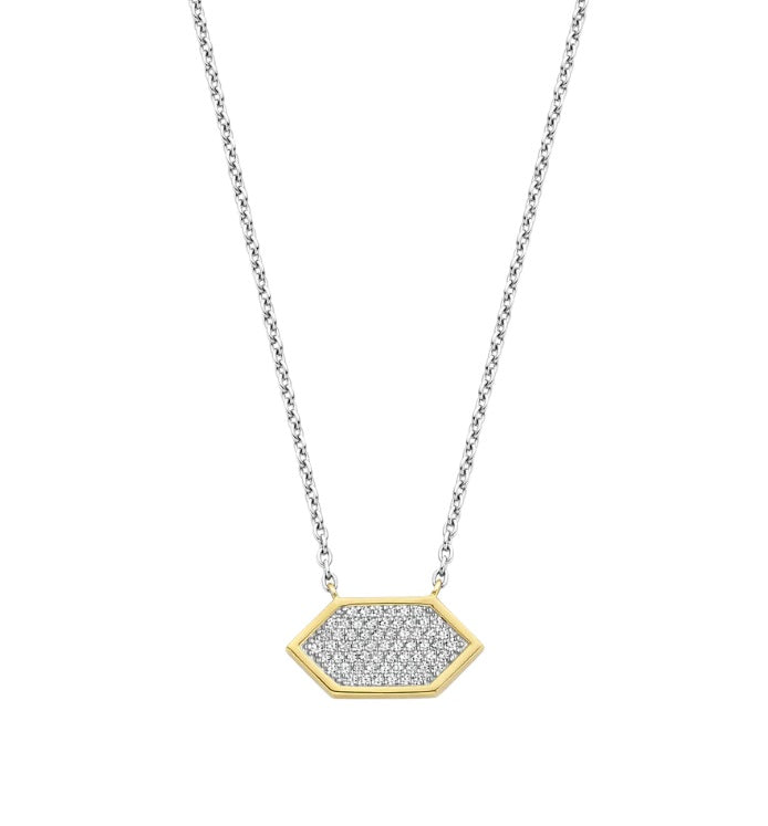 2 Colour Ti Sento Pave Necklace